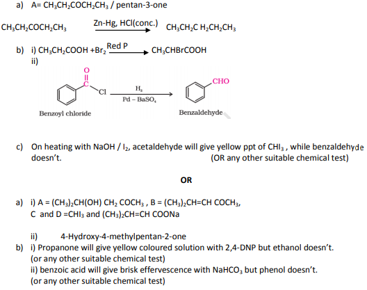 An organic compound ‘A’ having molecular formula C5H10O gives 